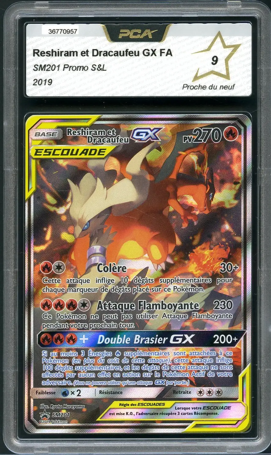 PCA 9 Reshiram et Dracaufeu Gx