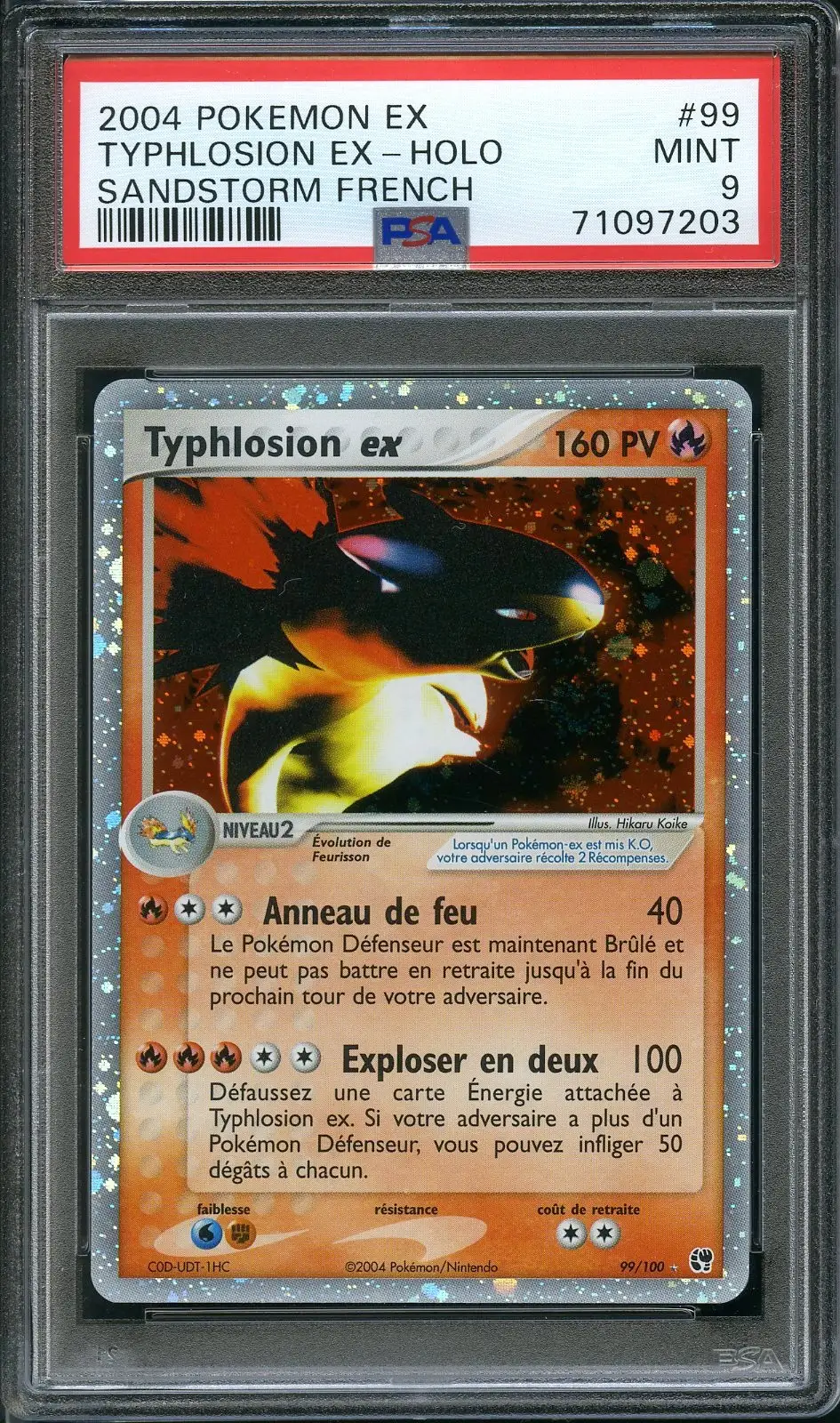 PSA 9 Typhlosion Ex