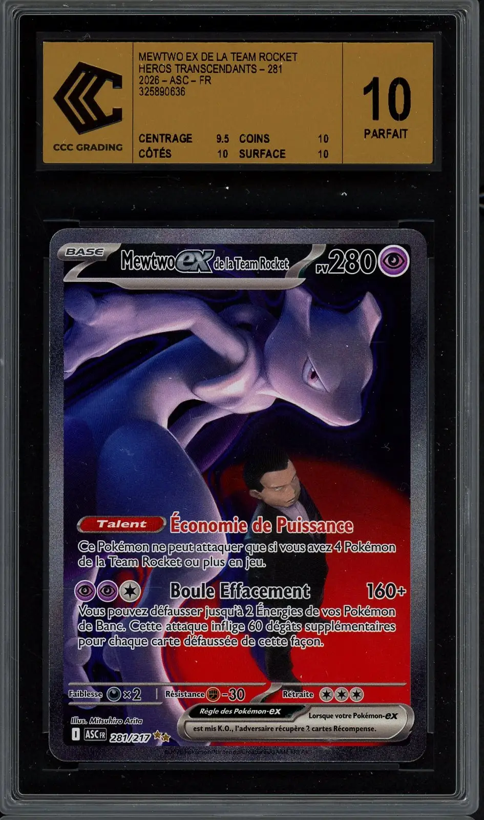 CCC 10 Mewtwo Ex de la Team Rocket
