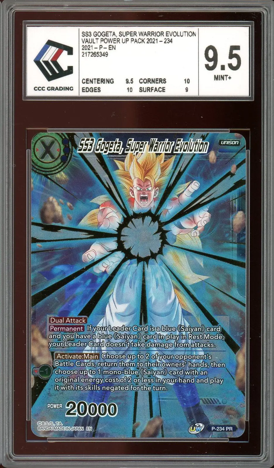CCC 9.5 SS3 Gogeta, Super Warrior Ev.