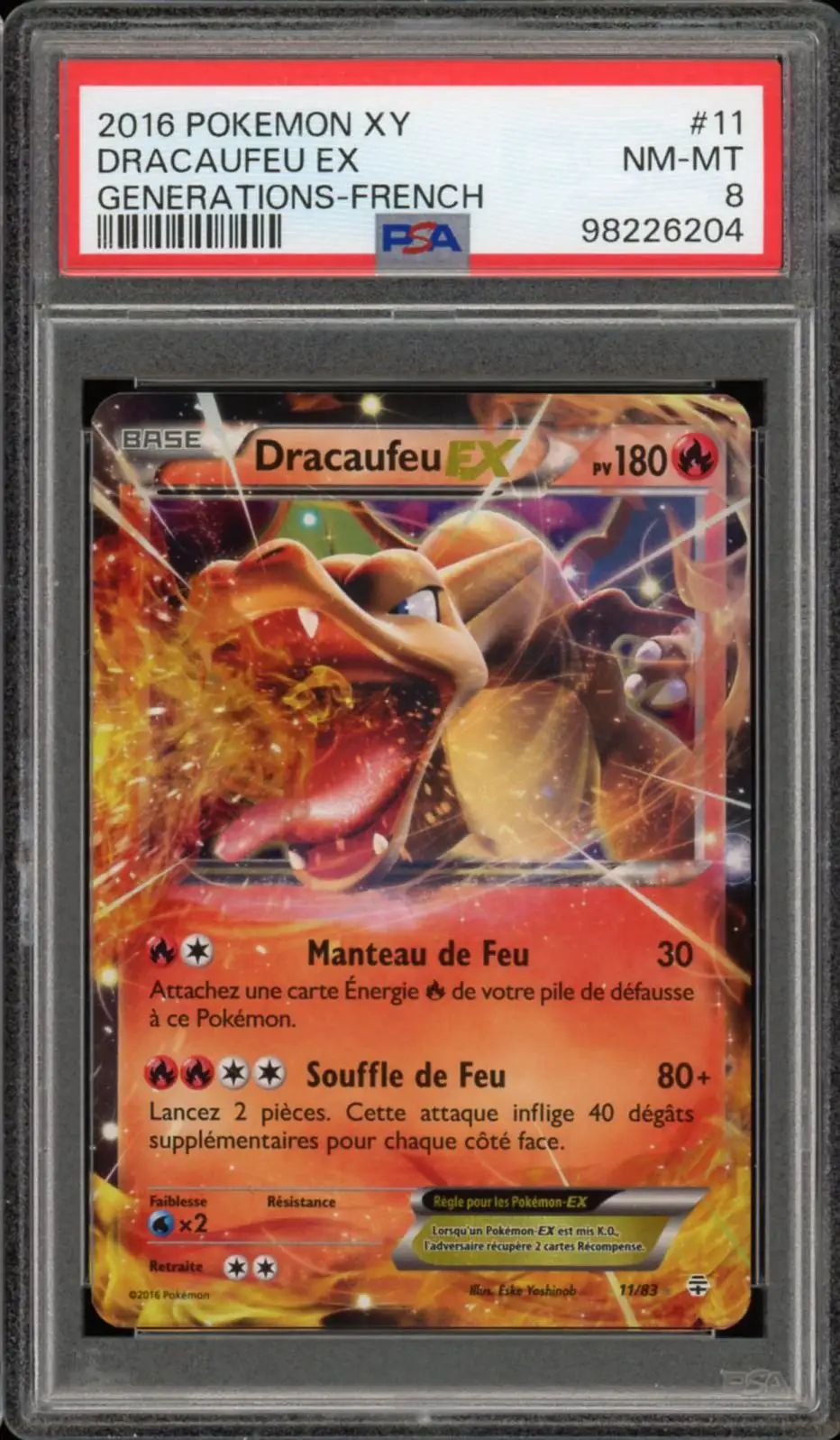 PSA 8 Dracaufeu Ex