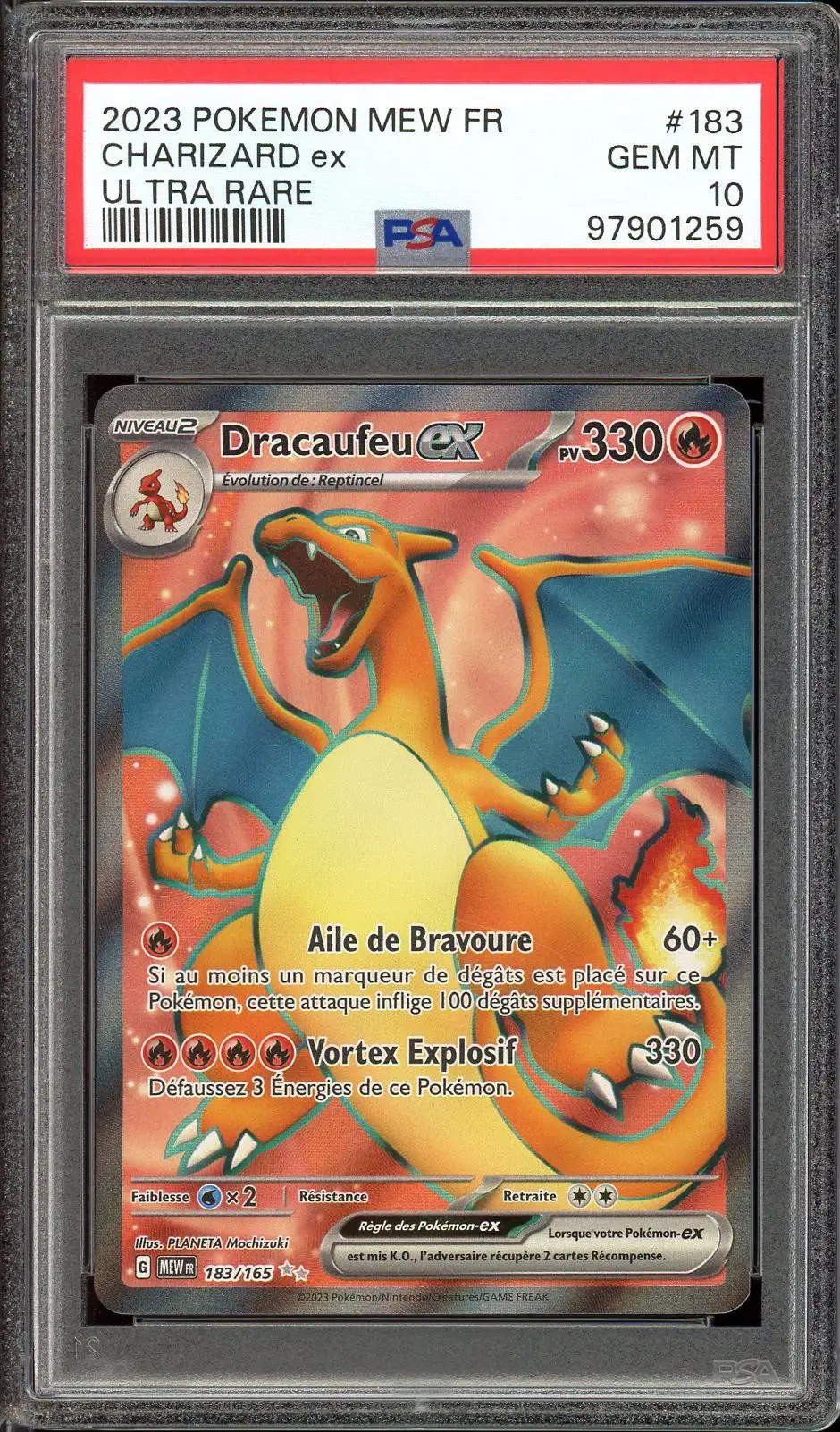 PSA 10 Dracaufeu Ex