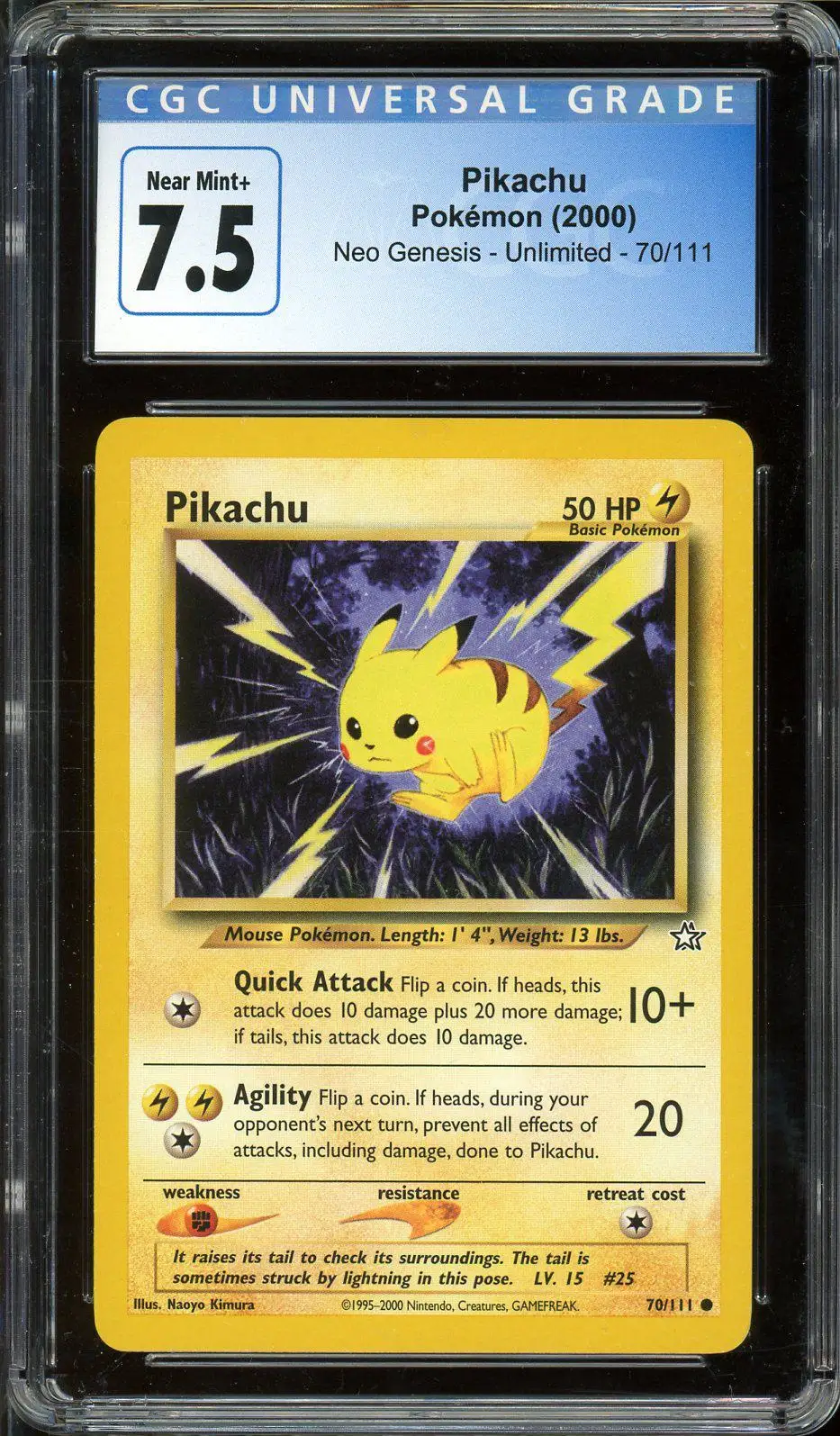 CGC 7.5 Pikachu