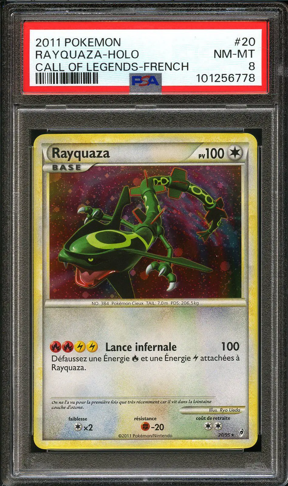 PSA 8 Rayquaza Holo
