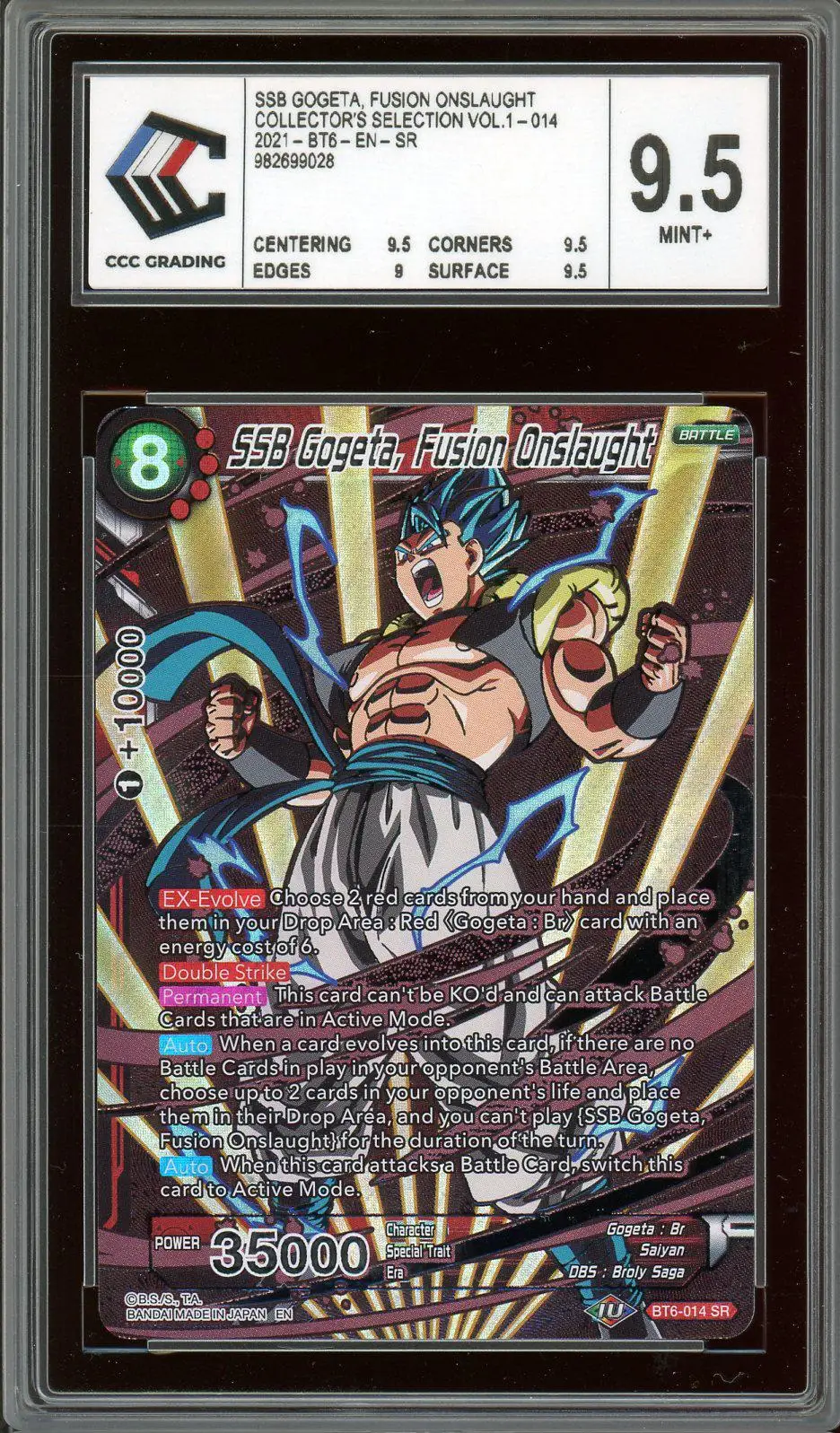 CCC 9.5 SSB Gogeta, Fusion Onslaught