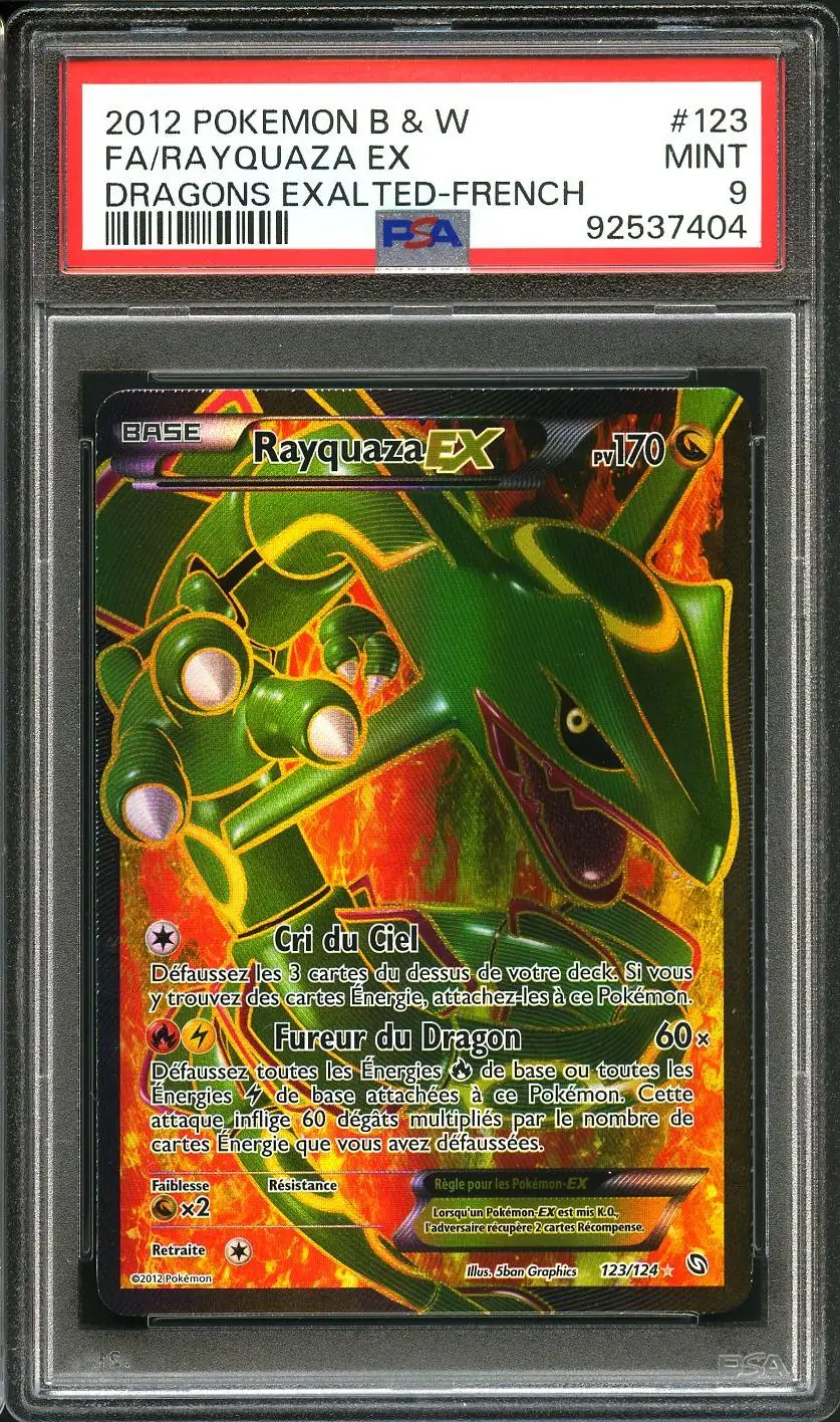 PSA 9 Rayquaza Ex