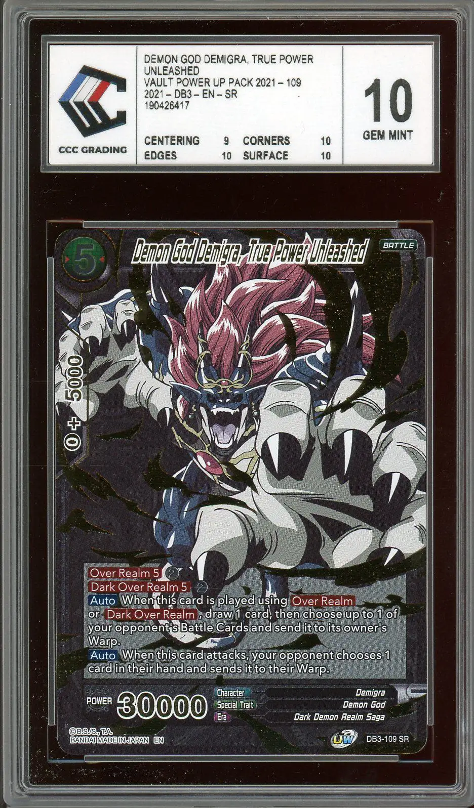 CCC 10 Demon God Demigra, True Pow. Unl.