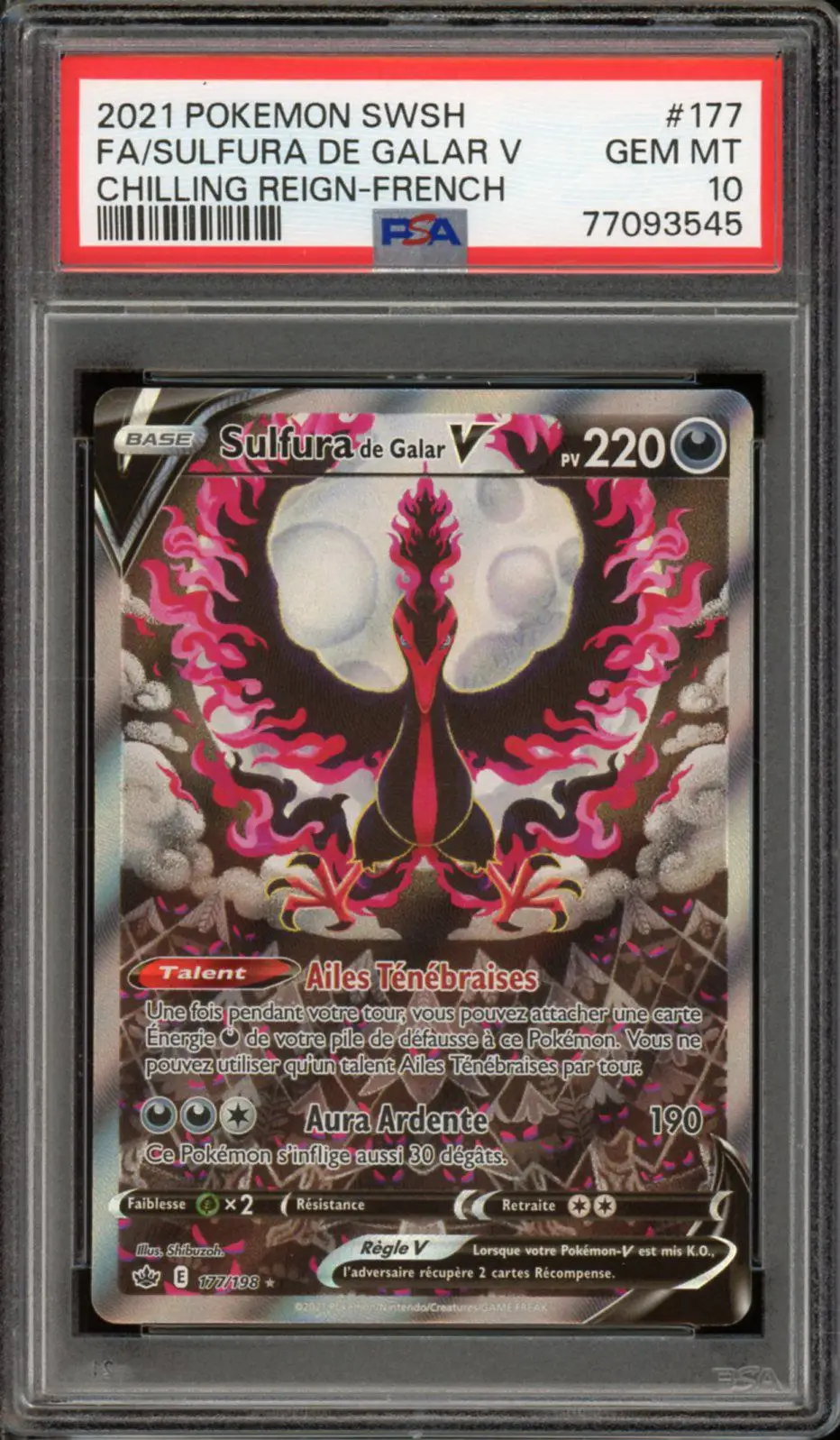 PSA 10 Sulfura de Galar V