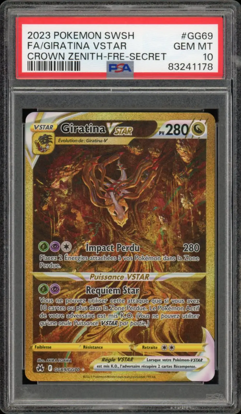 PSA 10 Giratina VStar Gold