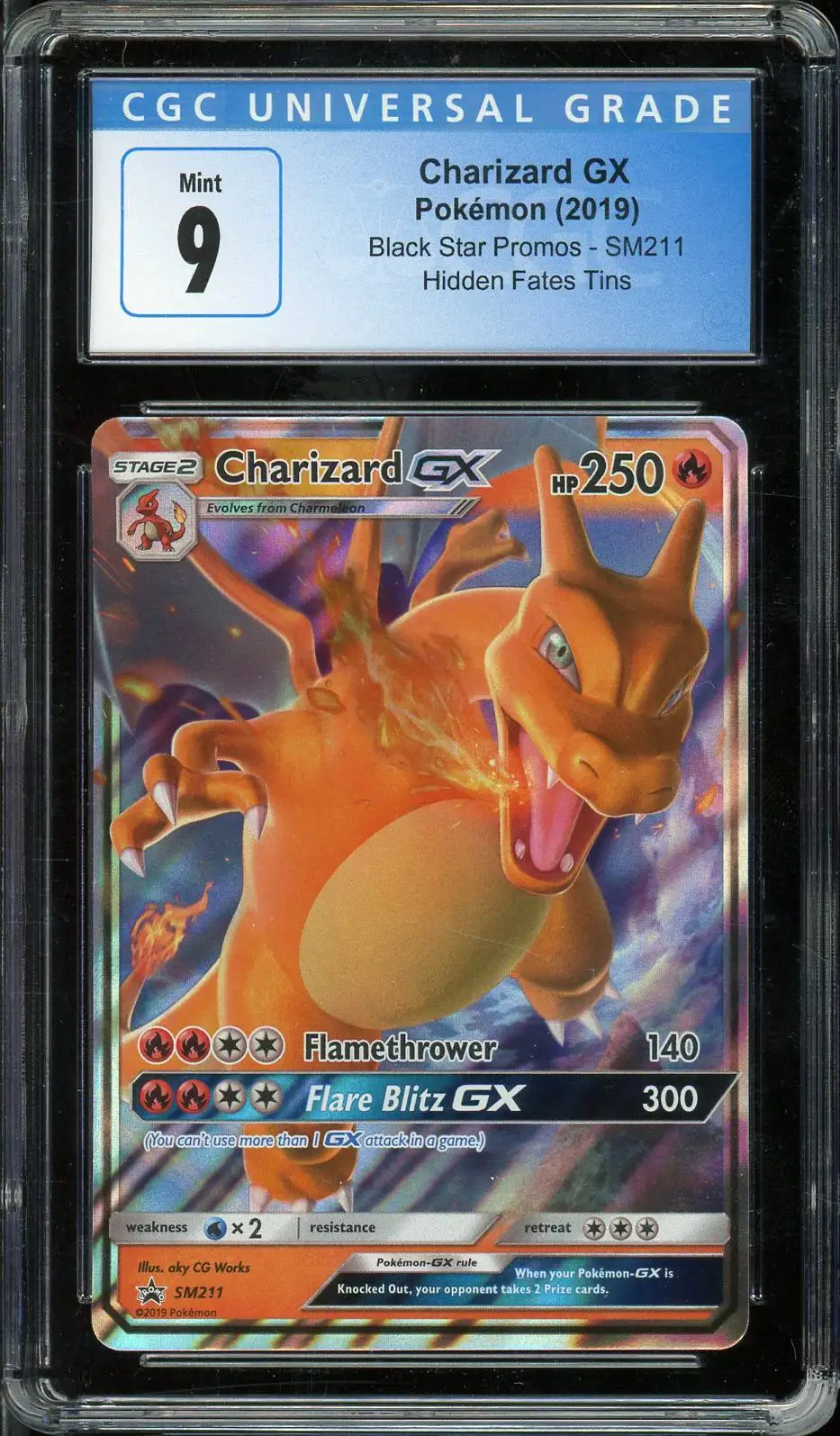 CGC 9 Charizard Gx