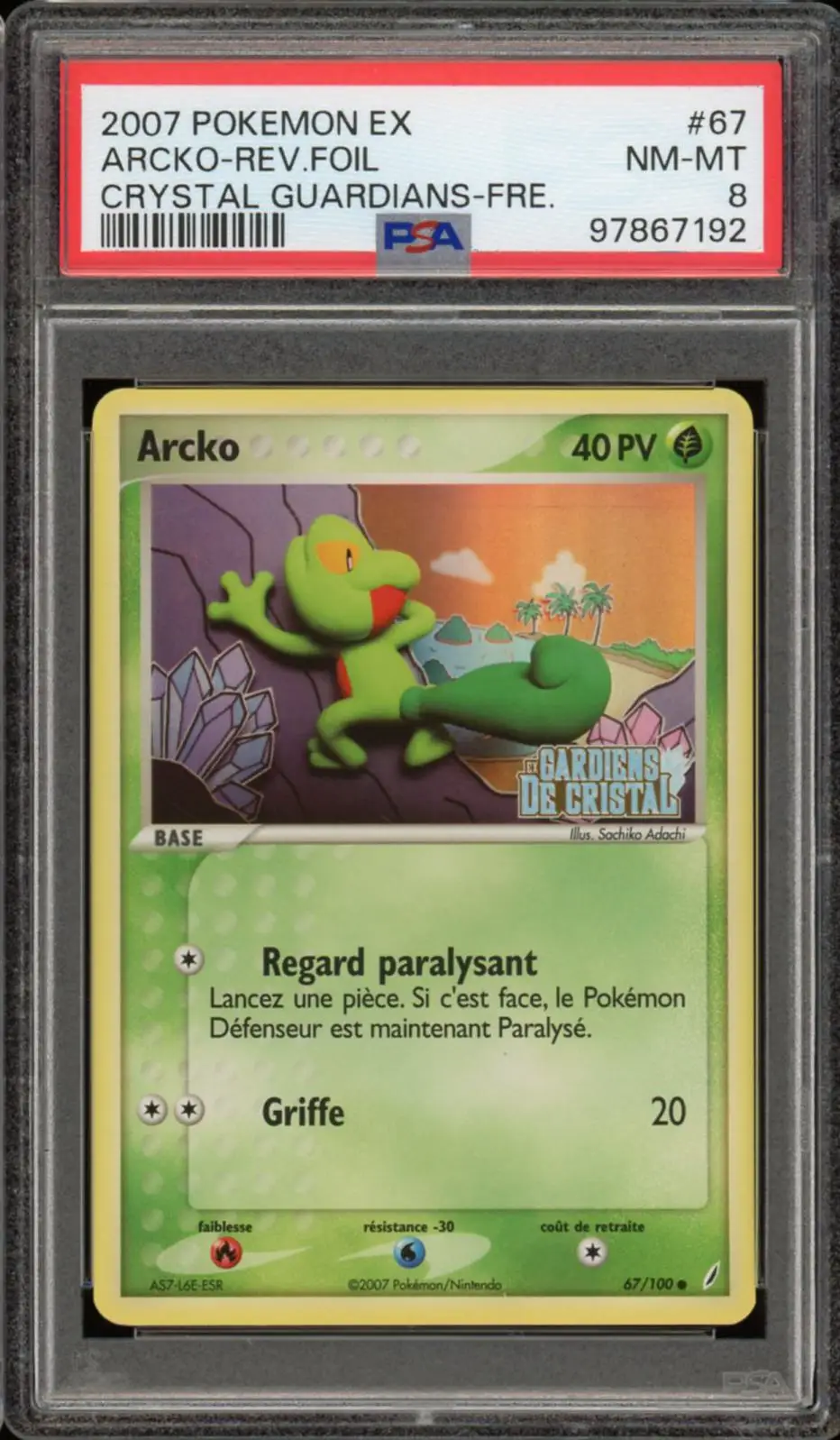 PSA 8 Arcko Reverse