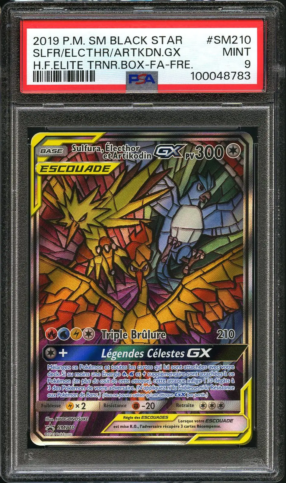PSA 9 Sulfura, Électhor et Artikodin Gx