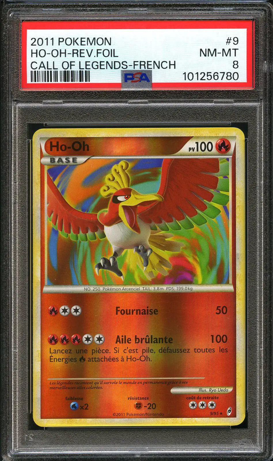 PSA 8 Ho-Oh Reverse