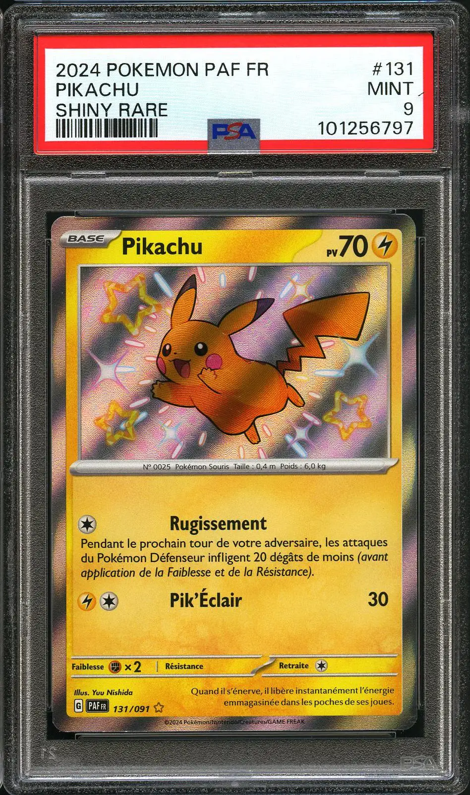 PSA 9 Pikachu Shiny