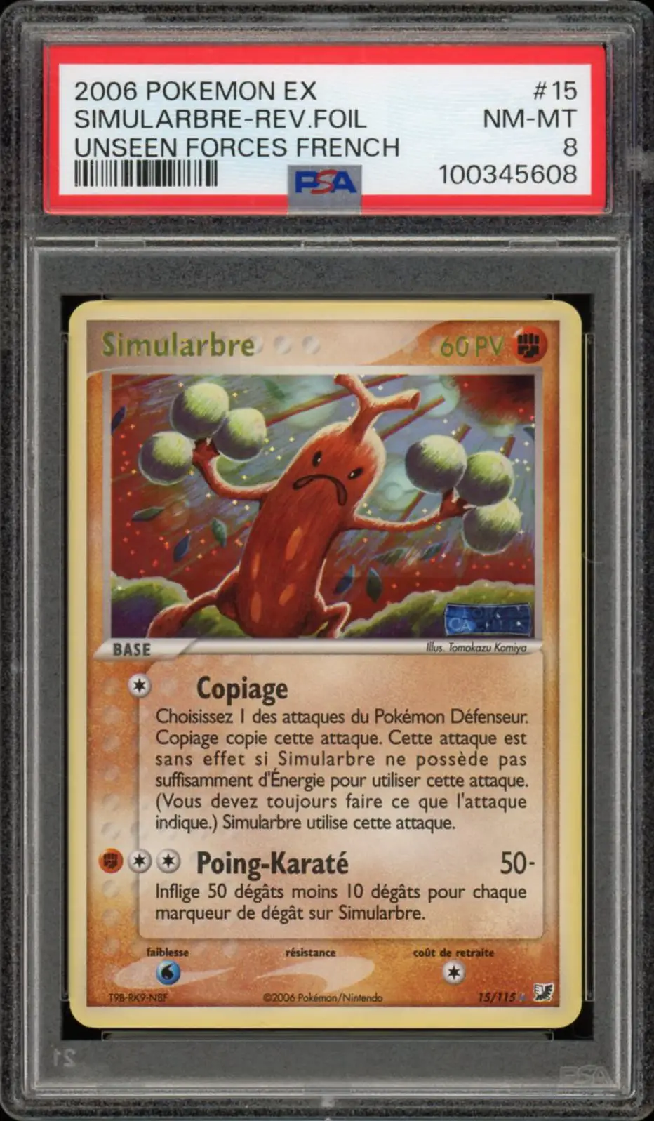 PSA 8 Simularbre Holo Reverse