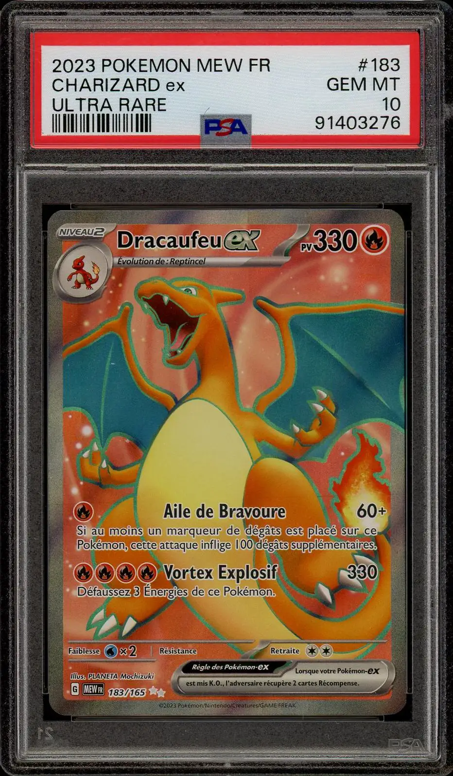 PSA 10 Dracaufeu Ex