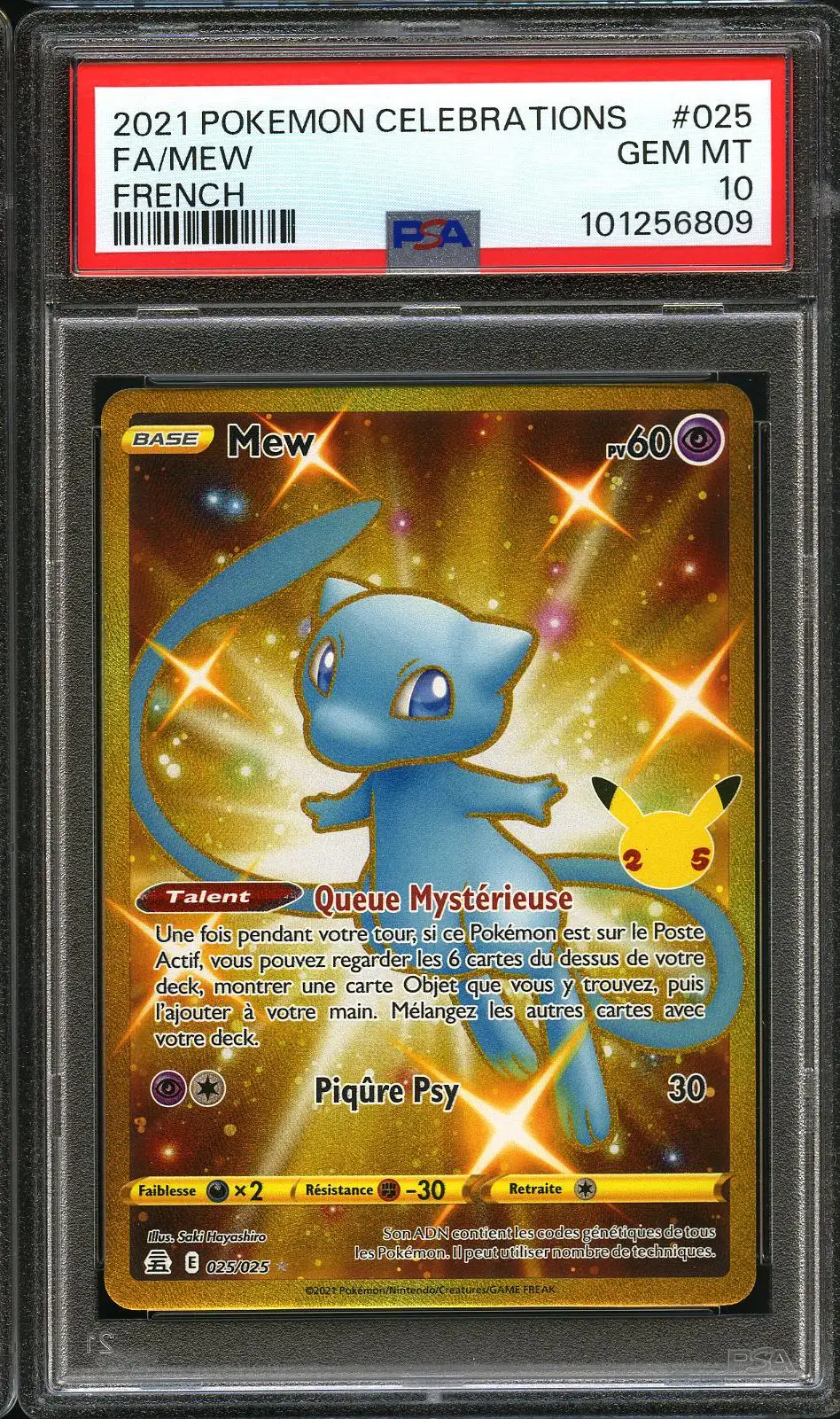 PSA 10 Mew Gold Shiny