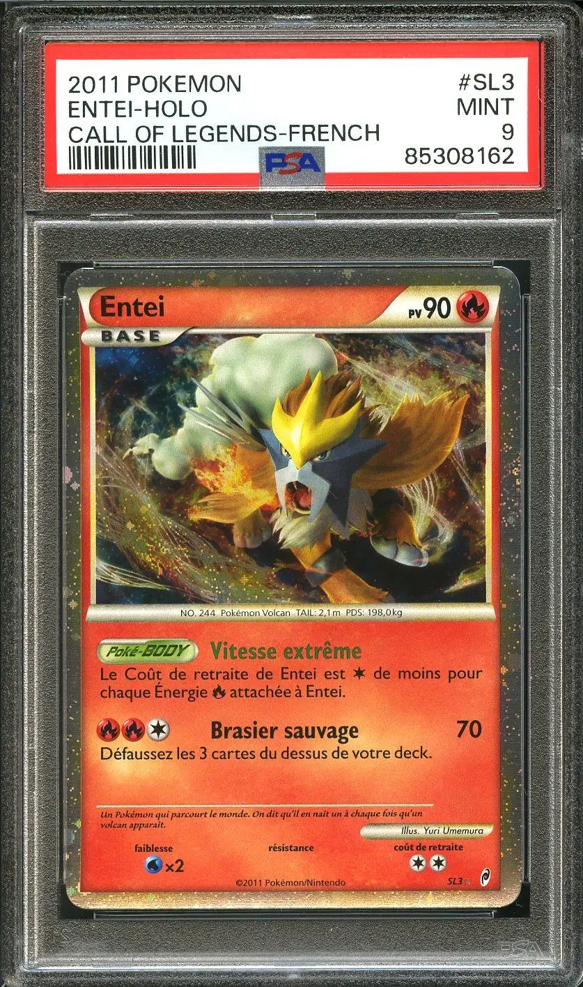 PSA 9 Entei Holo