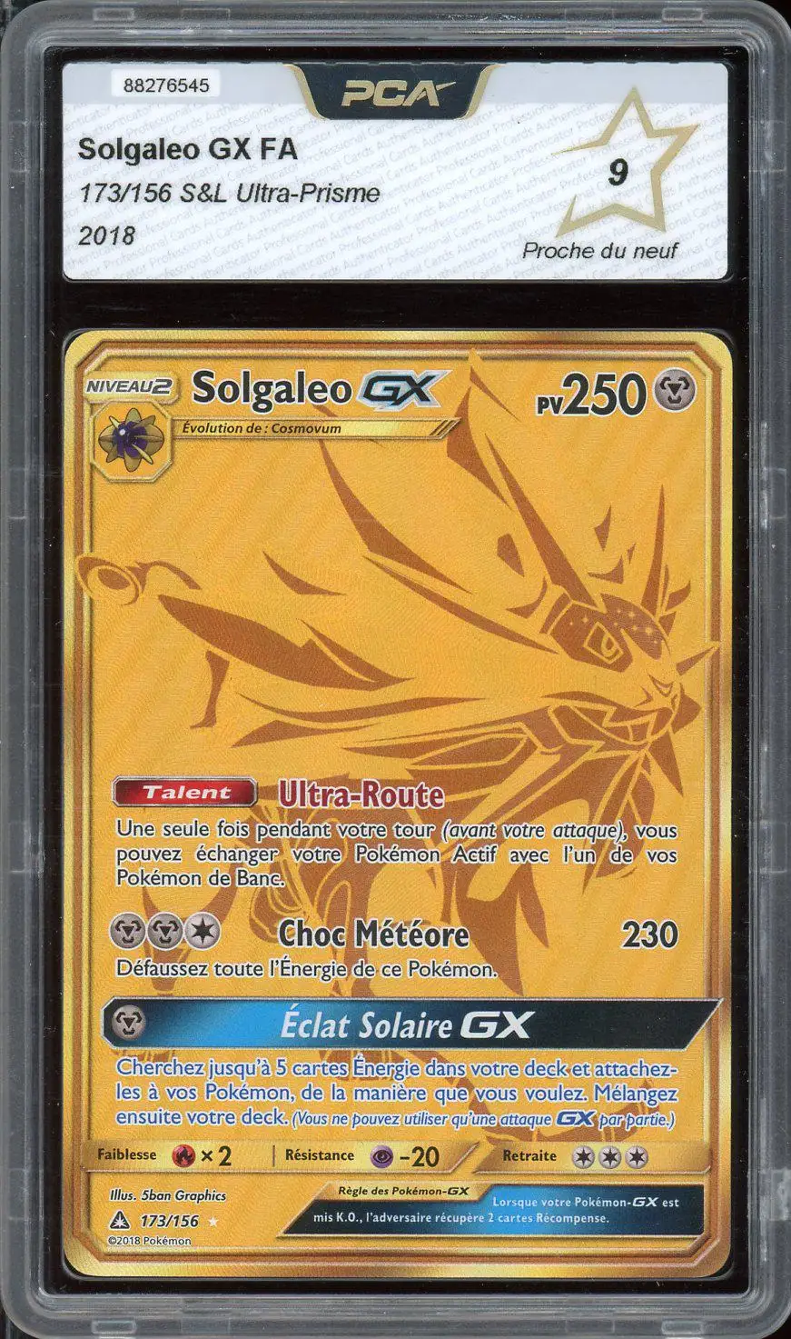 PCA 9 Solgaleo Gx