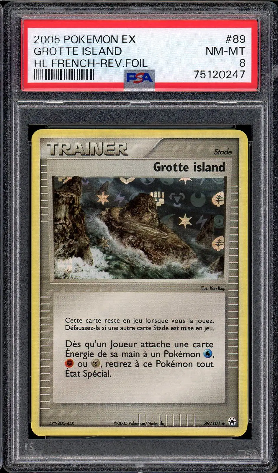 PSA 8 Grotte Island Reverse