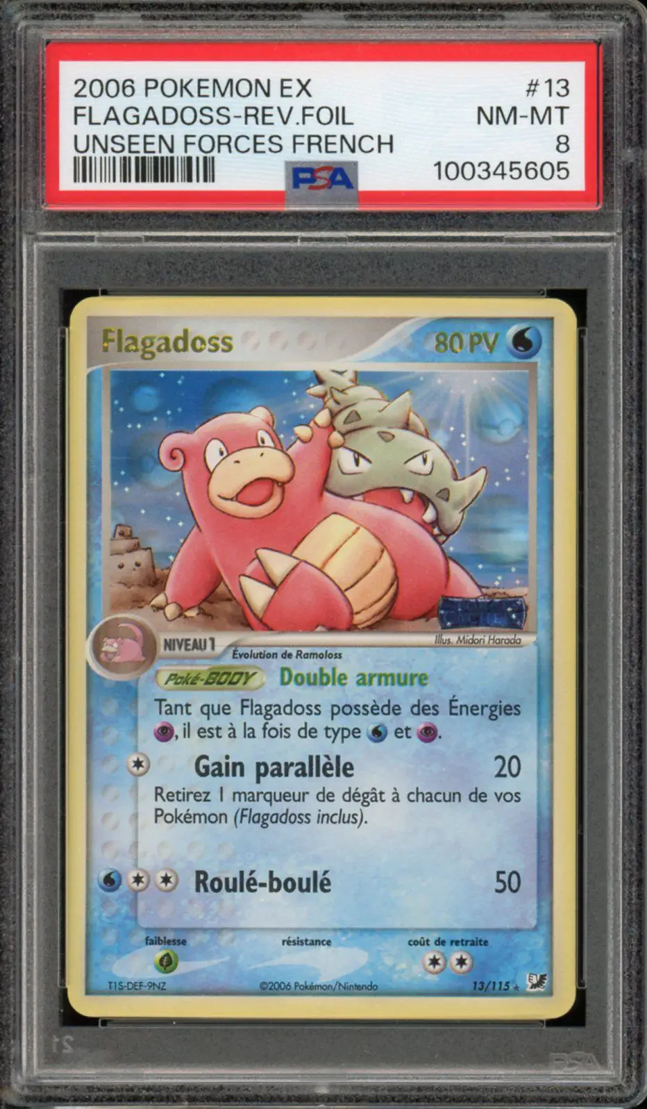 PSA 8 Flagadoss Holo Reverse
