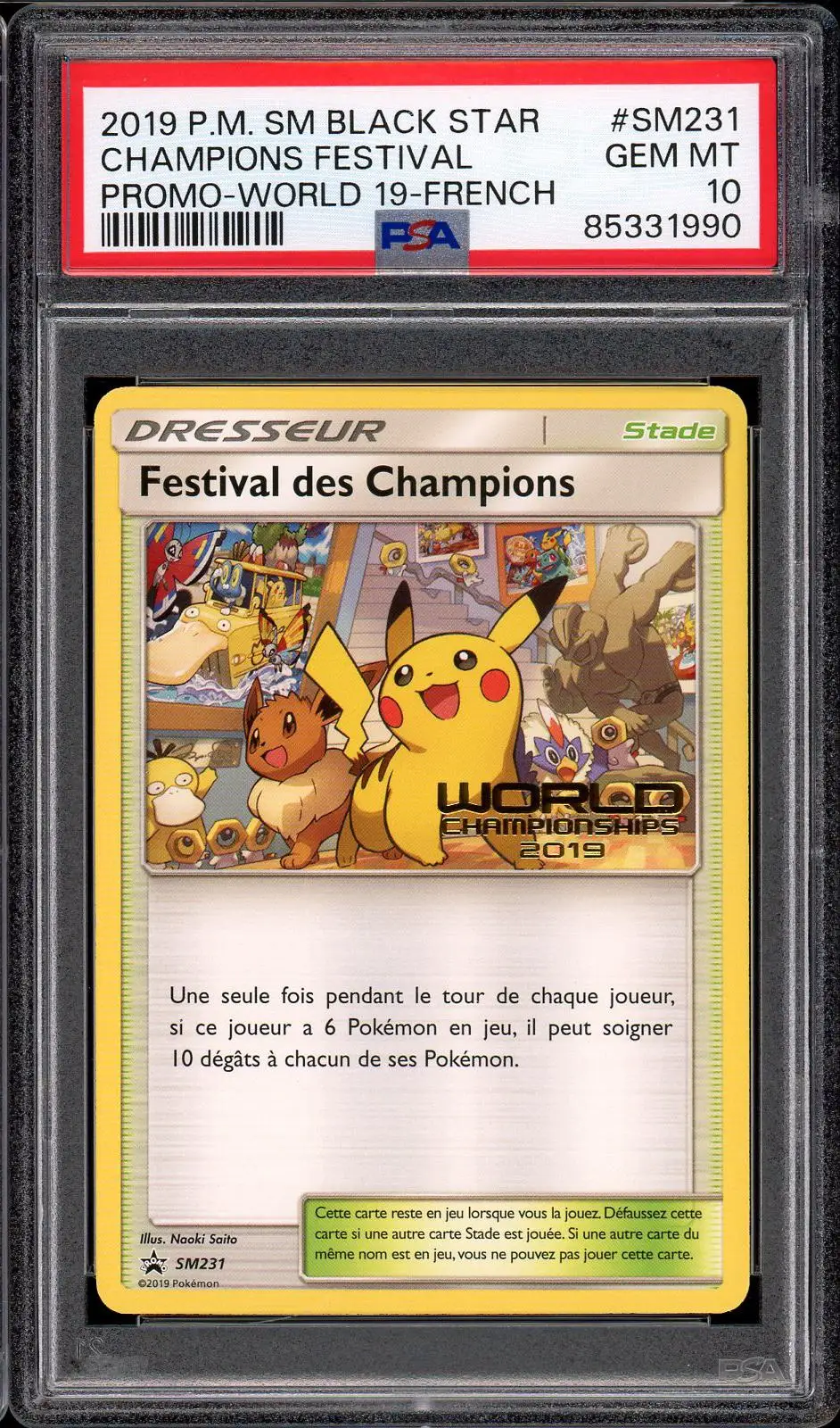 PSA 10 Festival des Champions