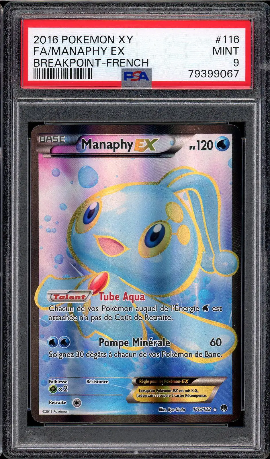 PSA 9 Manaphy Ex