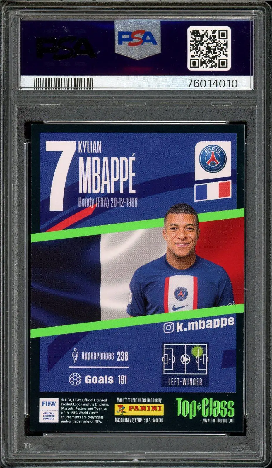 PSA 10 Kylian Mbappé