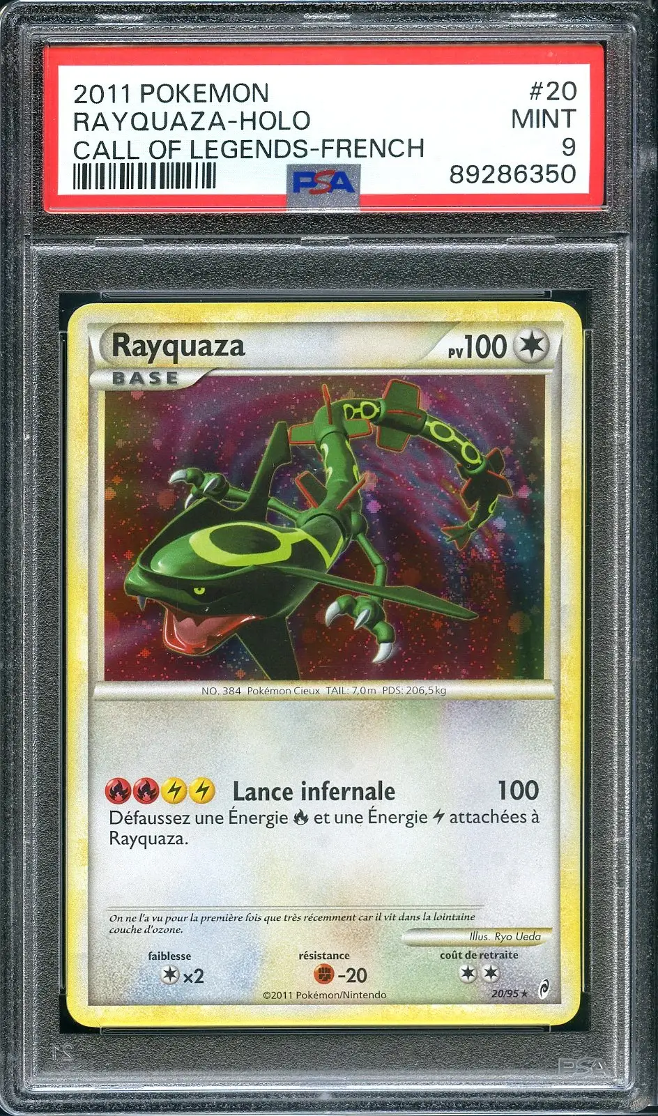 PSA 9 Rayquaza Holo