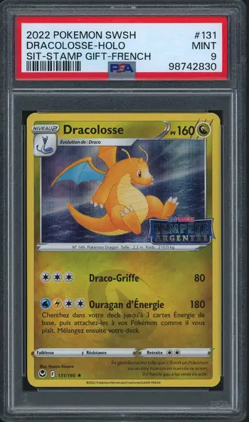 PSA 9 Dracolosse Holo Prerelease