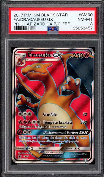 PSA 8 Dracaufeu Gx