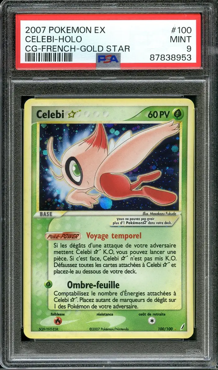 PSA 9 Celebi Gold Star