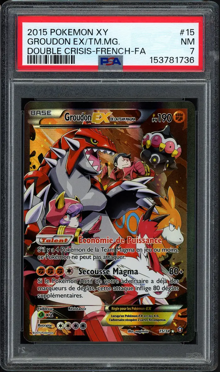 PSA 7 Groudon Ex