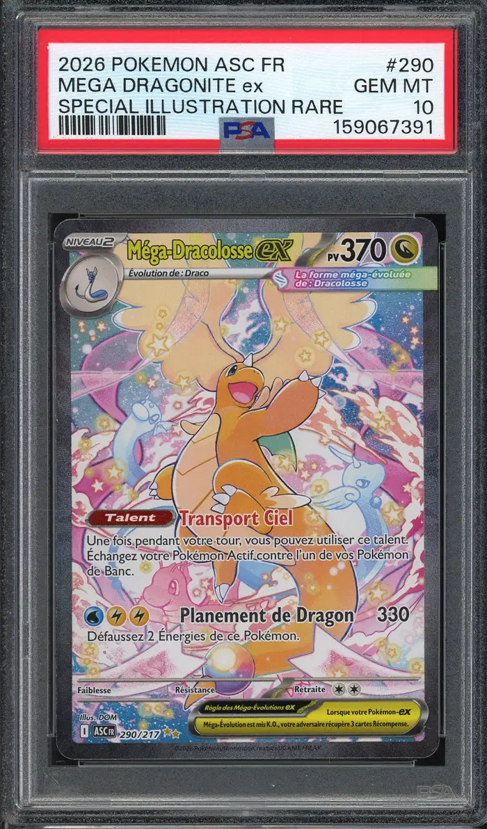 PSA 10 Méga-Dracolosse Ex