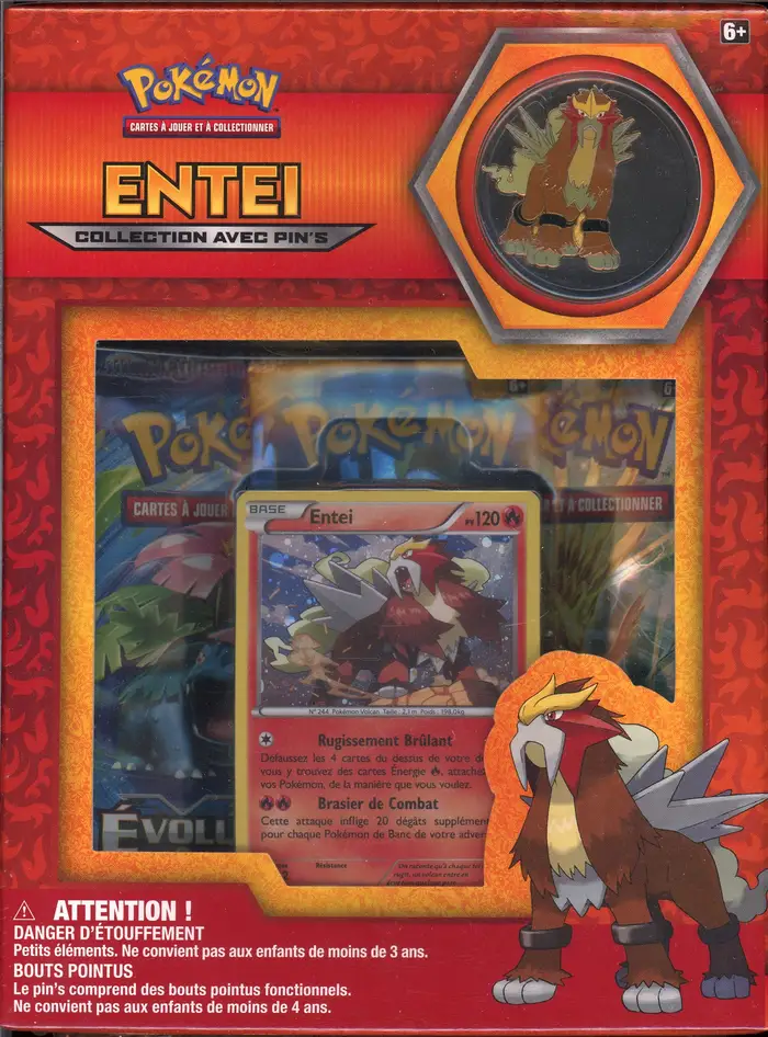 Coffret Collection avec Pin's Entei