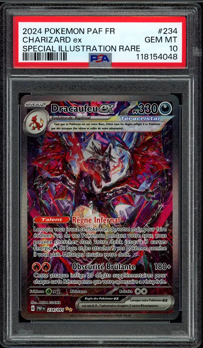 PSA 10 Dracaufeu Ex