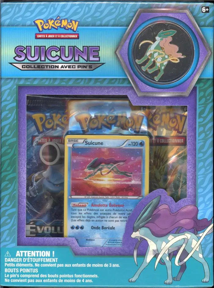 Coffret Collection Pin's Suicune