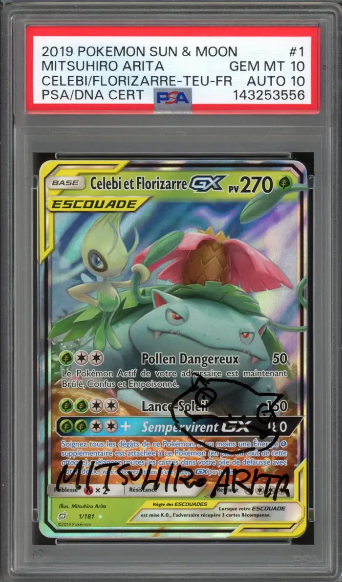 PSA 10 Celebi et Florizarre Gx