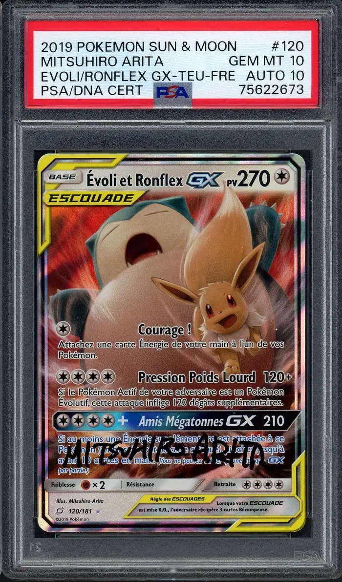 PSA 10 Evoli et Ronflex Gx
