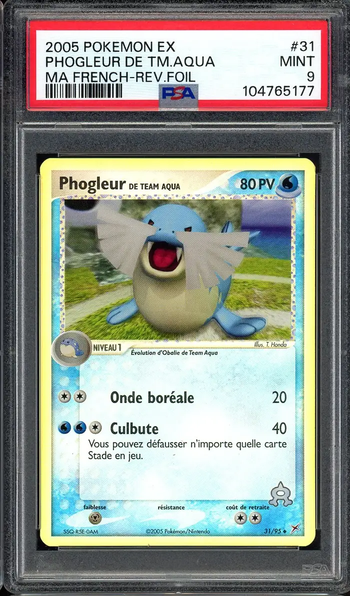 PSA 9 Phogleur de Team Aqua Reverse