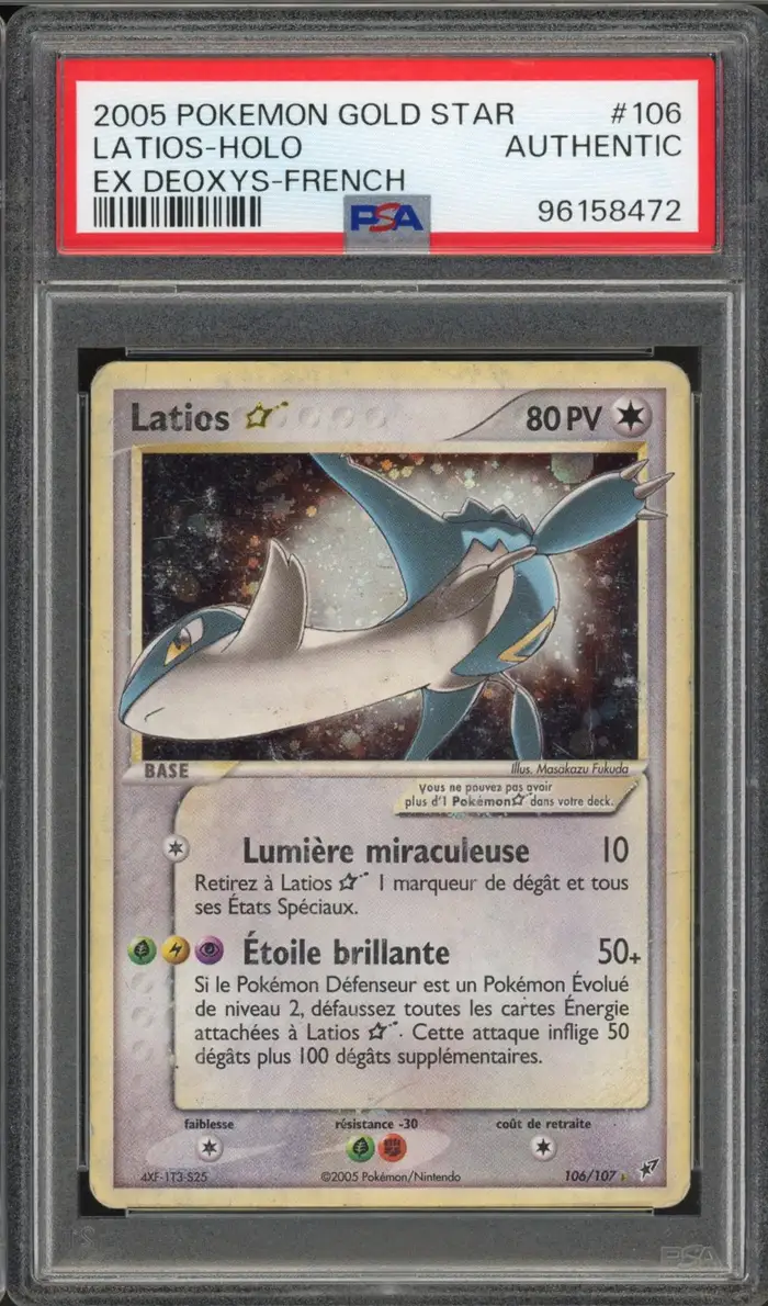 PSA A Latios Gold Star