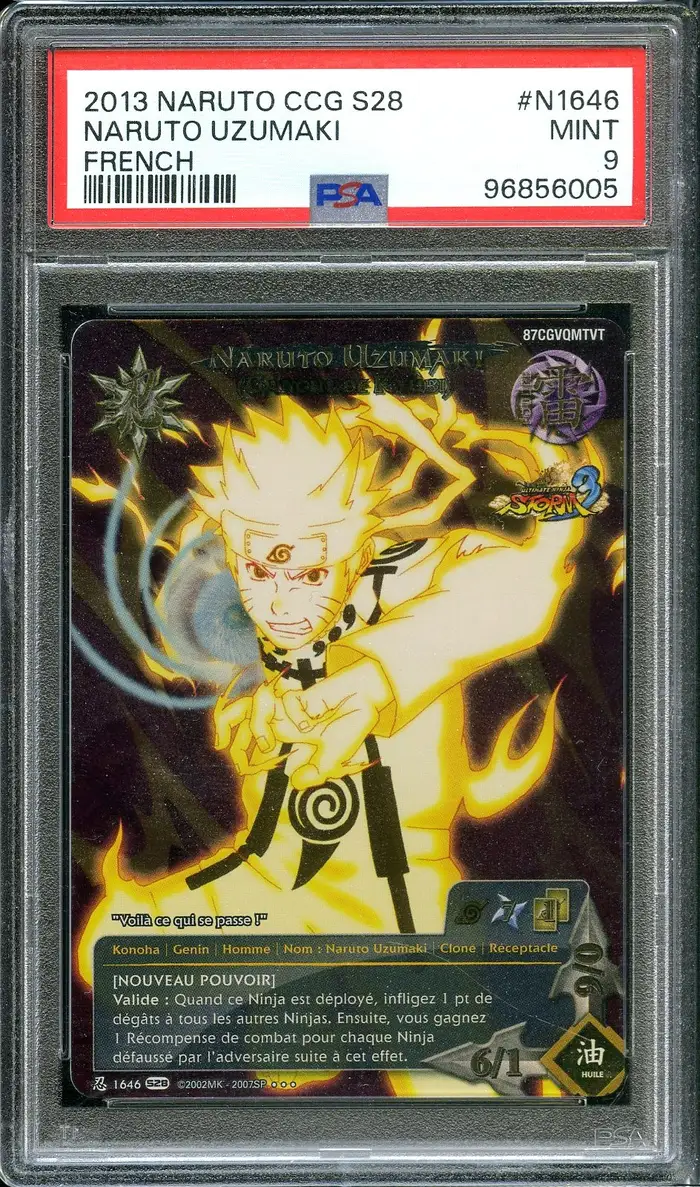 PSA 9 Naruto Uzumaki