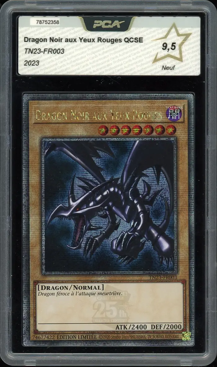 PCA 9.5 Dragon Noir Aux Yeux Rouges