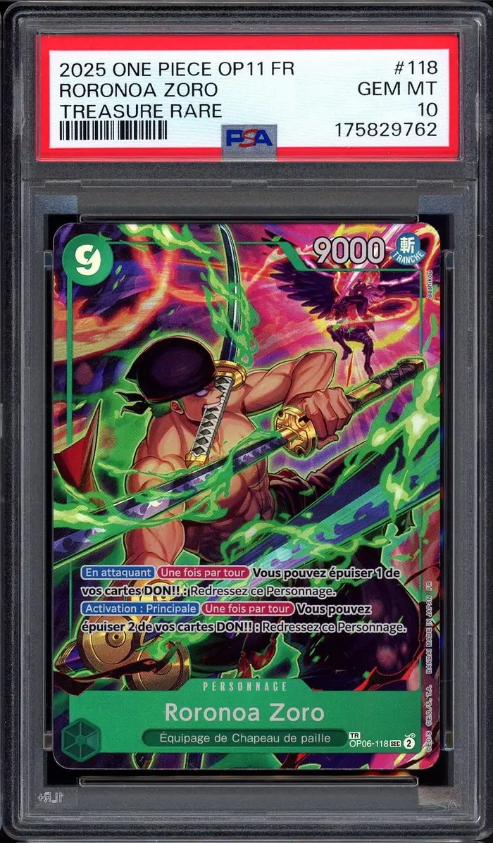 PSA 10 Roronoa Zoro