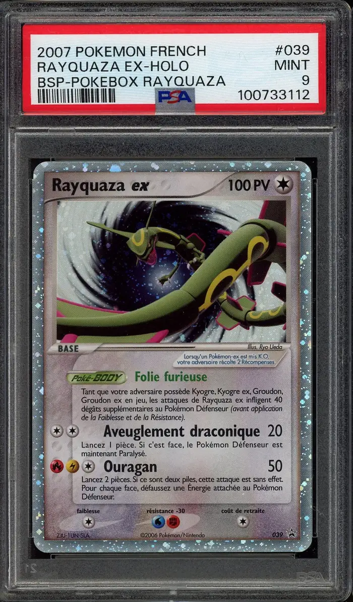 PSA 9 Rayquaza Ex