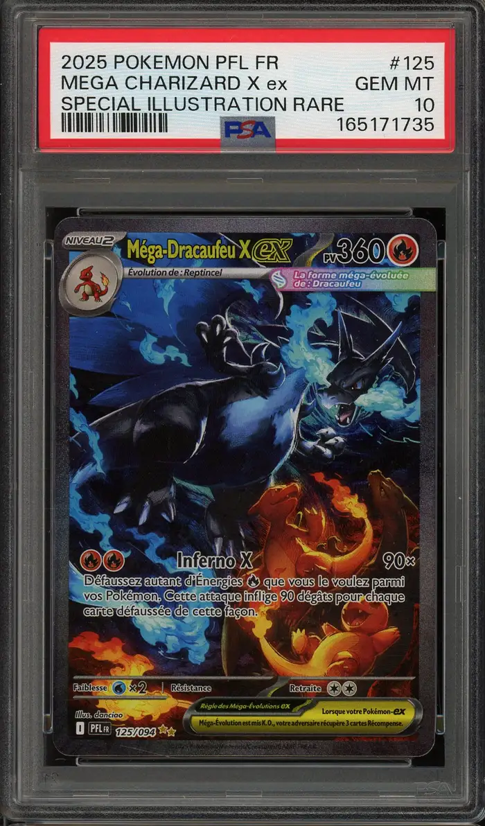 PSA 10 Méga-Dracaufeu X Ex