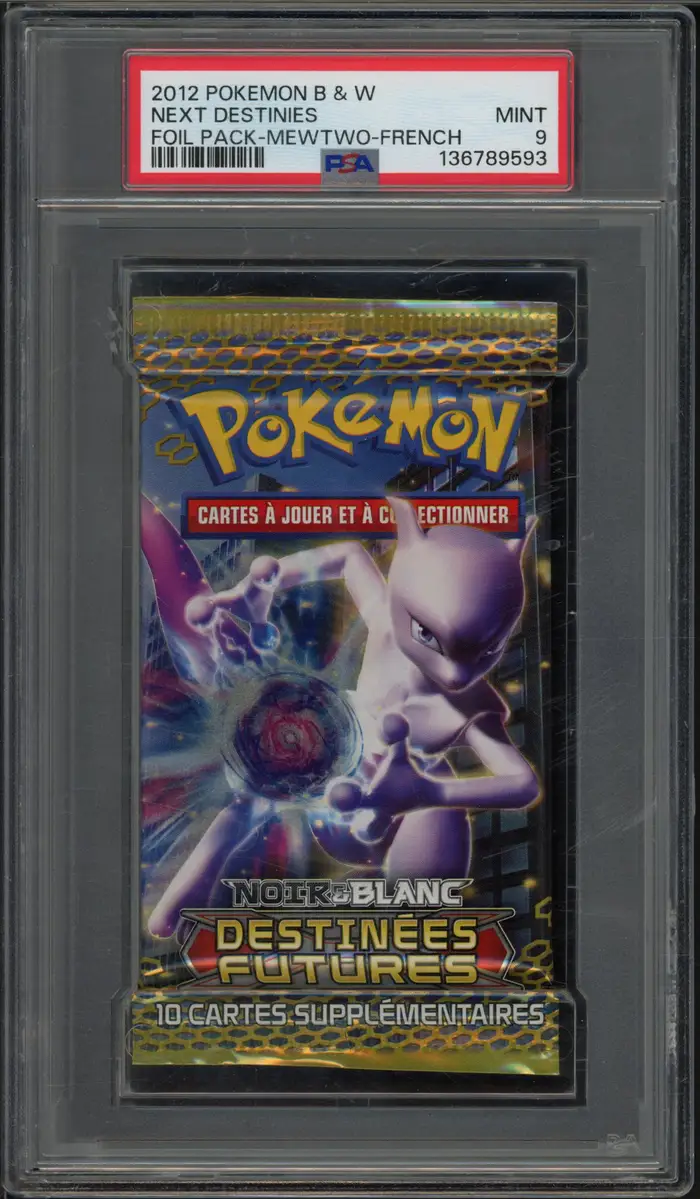 PSA 9 Booster Noir & Blanc Destinées Futures