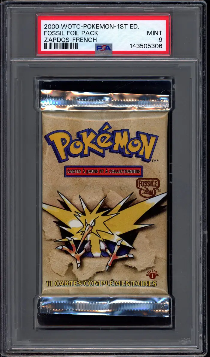 PSA 9 Booster Fossile Édition 1