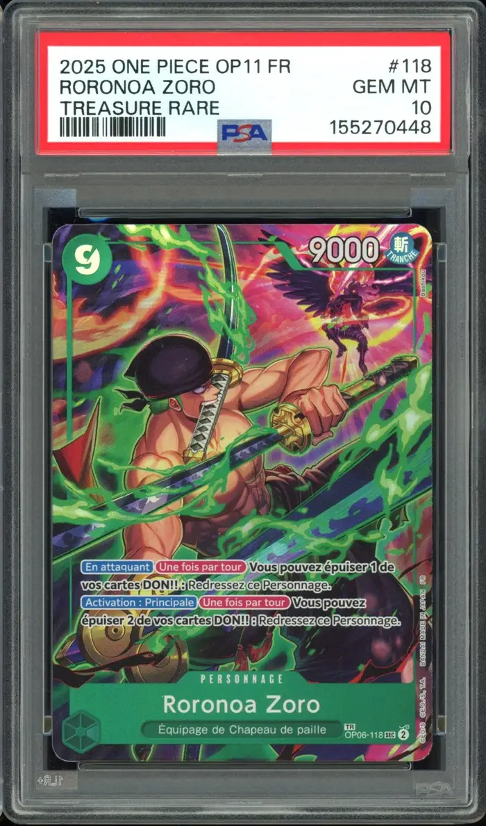 PSA 10 Roronoa Zoro
