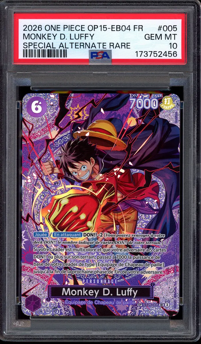 PSA 10 Monkey D. Luffy